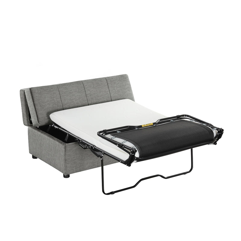 Twin Size Folding Ottoman Sleeper Bed With Mattress Convertible Guest Bed