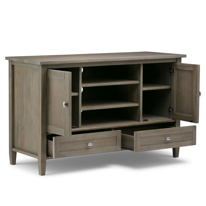 Warm Shaker - TV Media Stand Handcrafted - Light Brown