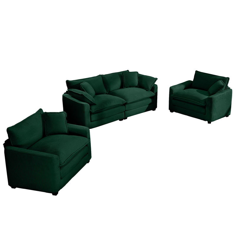 Elegant Oversized Sectional Sofa Set With Deep Seats And Flexible Layout