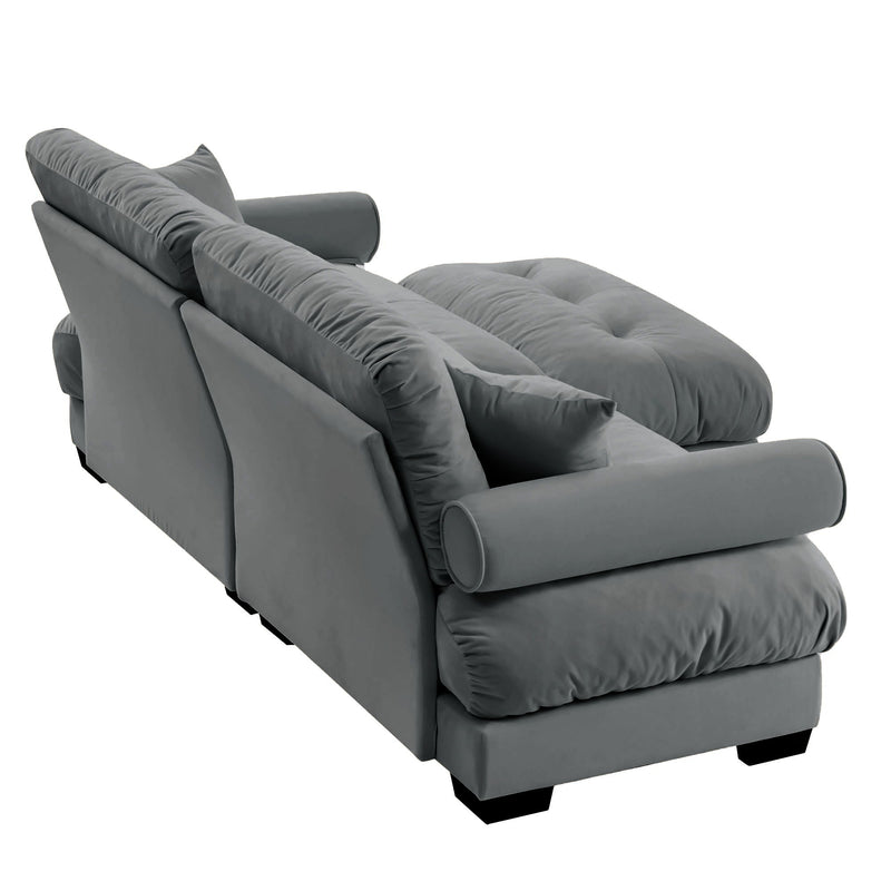 Super Comfort Oversized Modular Sectional Sofa With Movable Ottoman