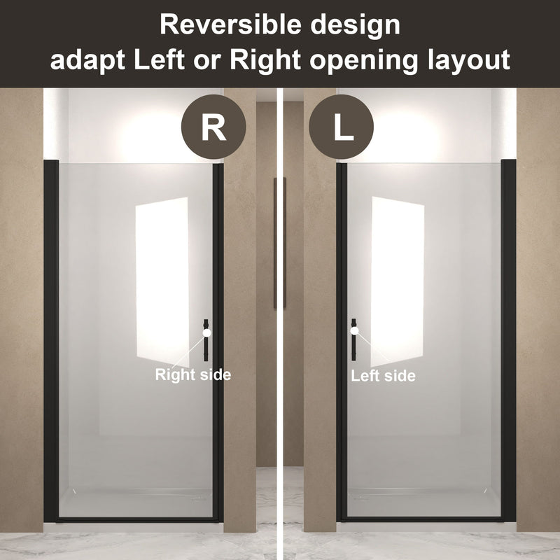 Shower Door With Glass And Explosion Proof Safety Film