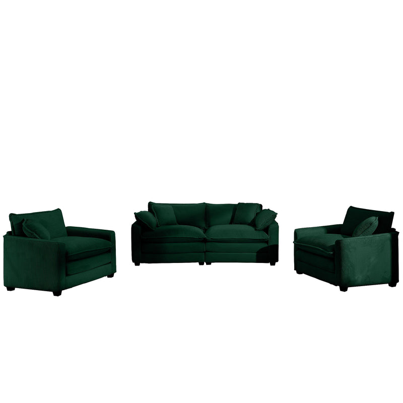Elegant Oversized Sectional Sofa Set With Deep Seats And Flexible Layout