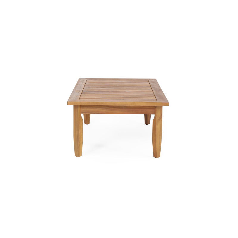 Bianca - Outdoor 3 Seater Sofa Chat Set With Ottoman - Teak