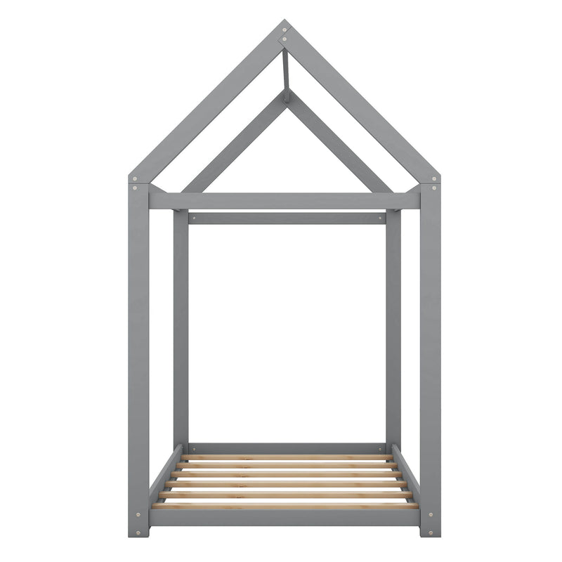 Wooden House Shaped Bed