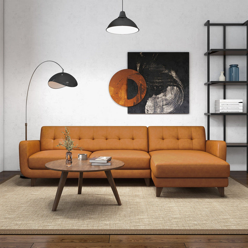 Allison - Mid-Century Modern Sectional Sofa Chaise