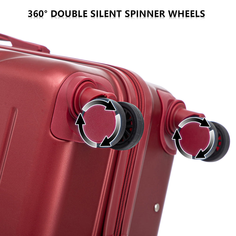 3 Pieces Set 20" / 24" / 28" Spinner Wheel Luggage With Combination Lock