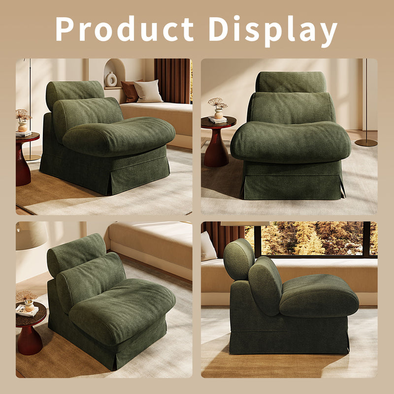 Accent Chair, Soft Medium Firm Upholstery For Living Room