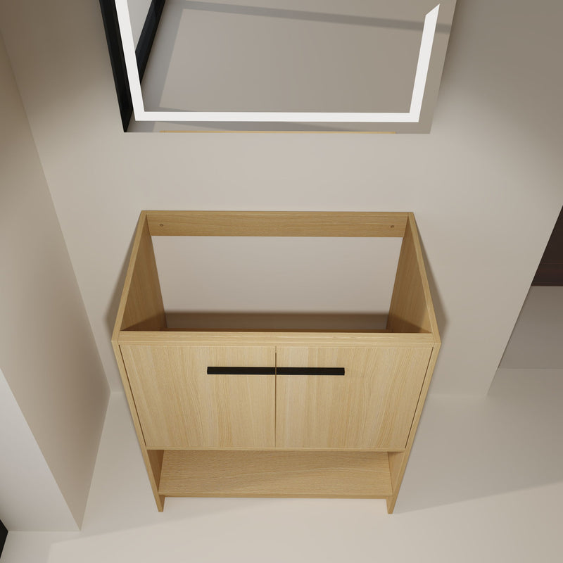Modern Freestanding Bathroom Vanity With 2 Doors