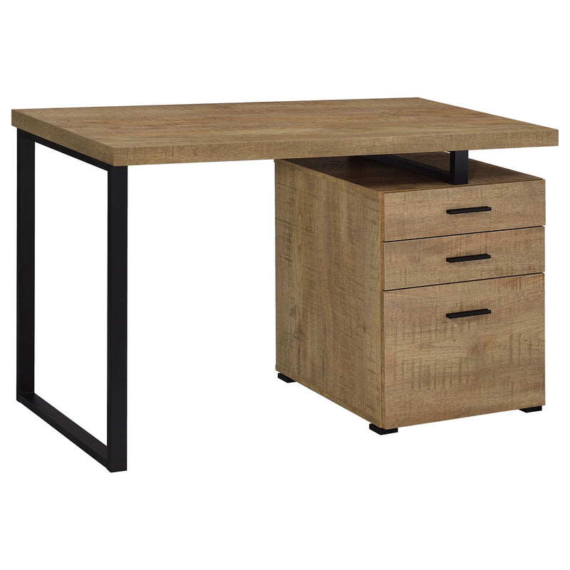 Trowbridge - 3 Drawer Office Desk - Mango Color