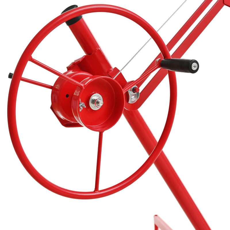 Drywall Lift Panel Hoist Jack Lifter With Caster Wheels And Telescopic Arm