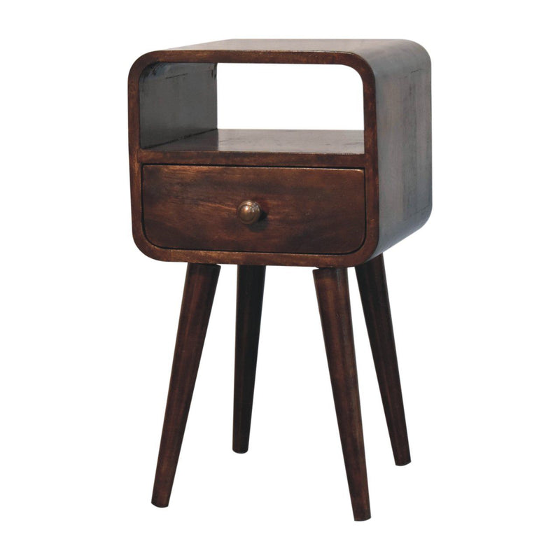 Mini Curve Open Bedside Nightstand