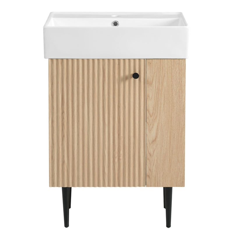 Bathroom Vanity, Combo Cabinet, Bathroom Storage Cabinet, Single Ceramic Sink