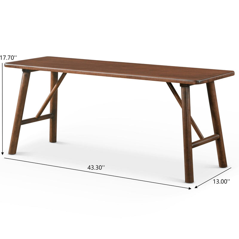 Molly - Bench - Walnut Brown