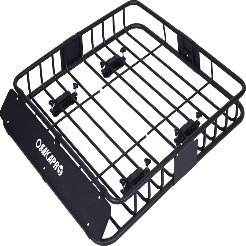 Motoring Rooftop Cargo Carrier Basket Steel, Universal Fit Roof Rack