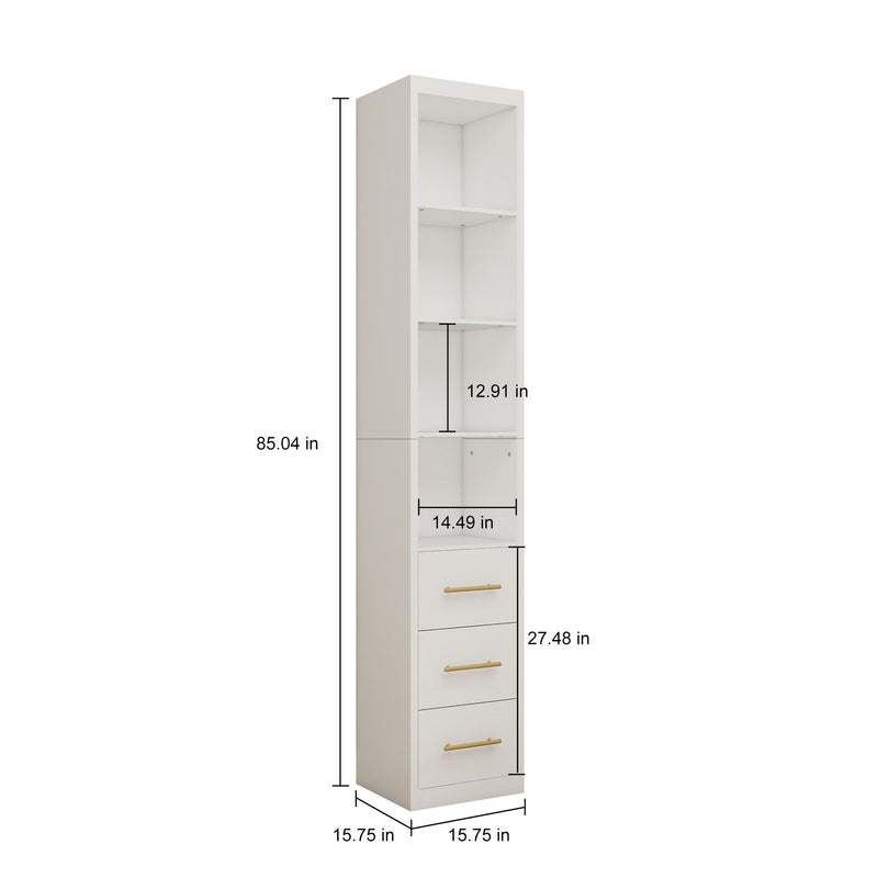 Tall Storage Cabinet With Drawers And Shelves