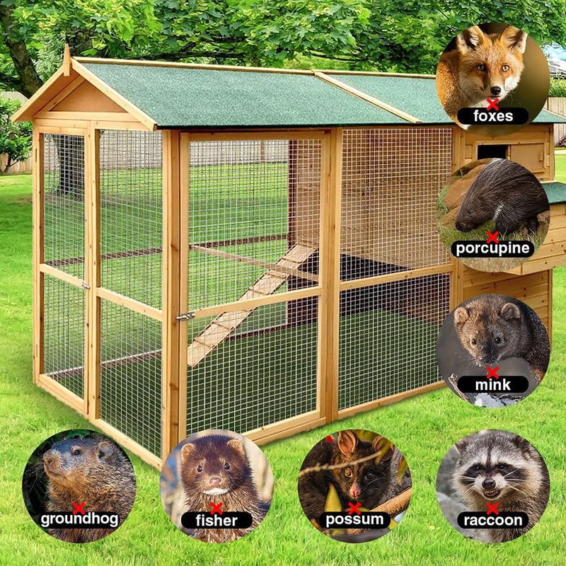 Galvanized Hardware Cloth, Metal Wire Fencing Roll For Garden And Animal Protection - Silver