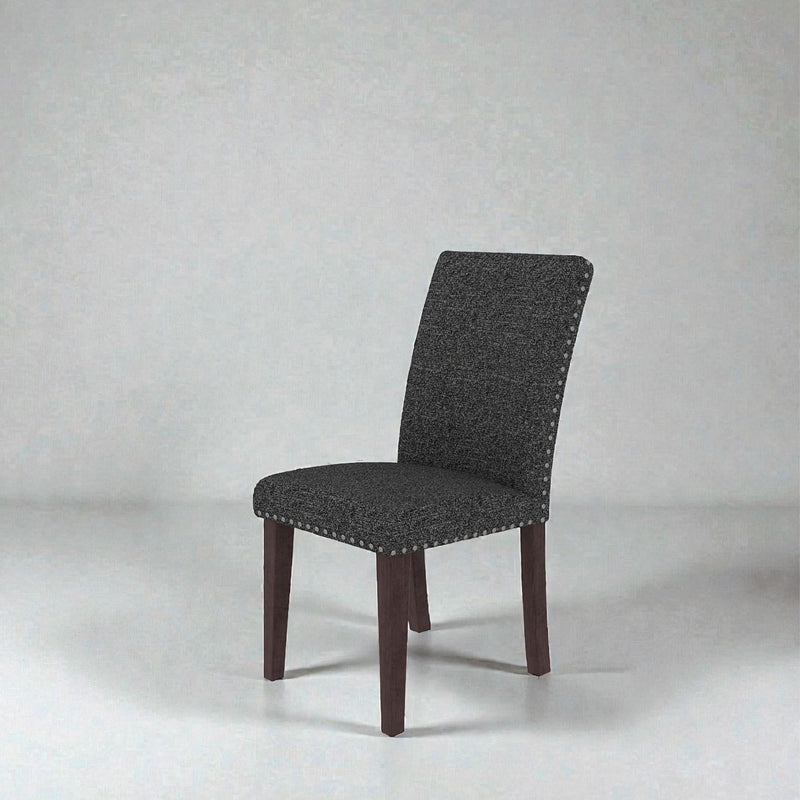 Upholstered Dining Chair With High Back Design (Set of 2)