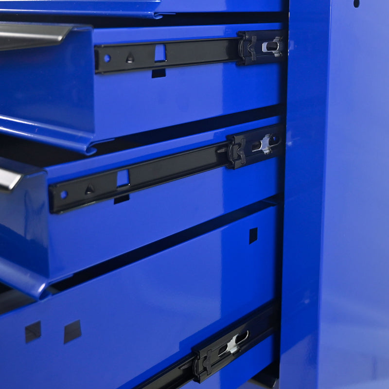 Rolling Metal Tool Chest With Drawers, Steel Storage Cabinet With Ball Bearing Slides