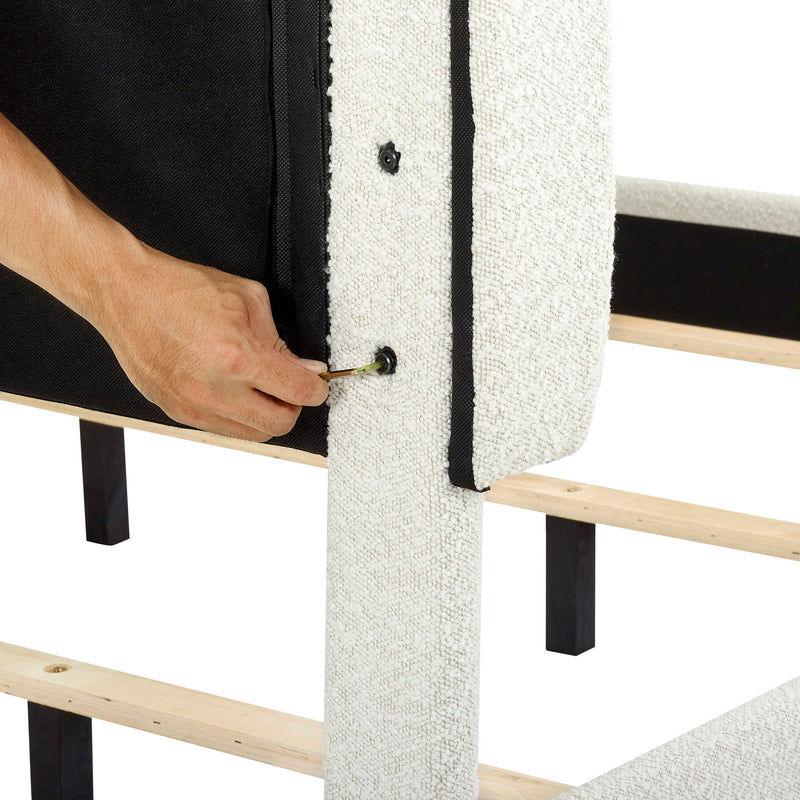 Upholstered Headboard Platform Bed