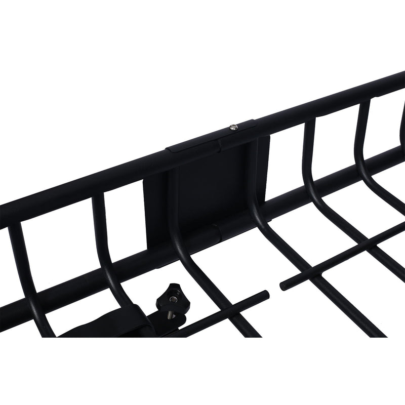 Motoring Rooftop Cargo Carrier Basket Steel, Universal Fit Roof Rack