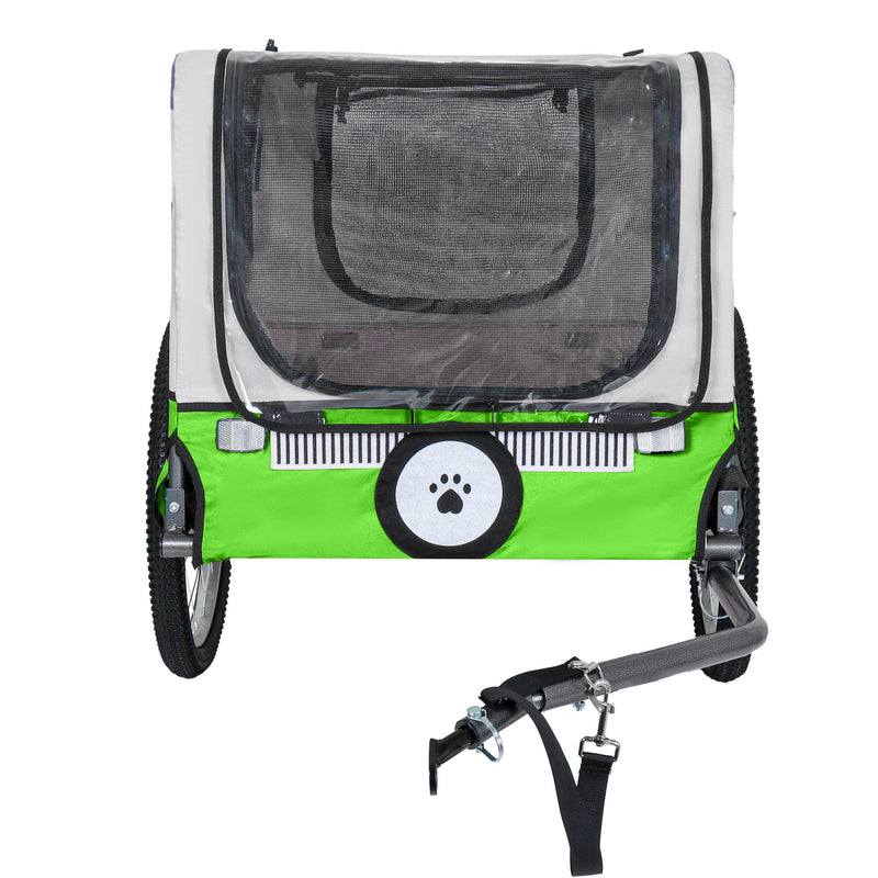 Large Folding Bike Trailer For Dogs - Green