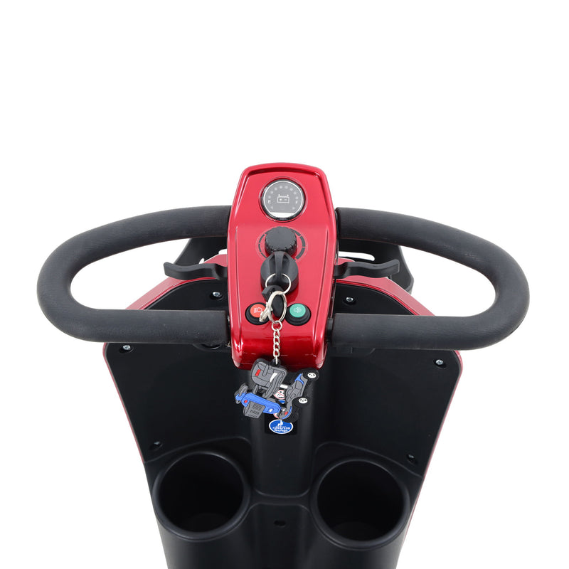 Max Plus - 4 Wheels Outdoor Compact Mobility Scooter With 2 Pieces X 20Ah Lead Acid Battery, 16 Miles, Cup Holders & USB Charger Port