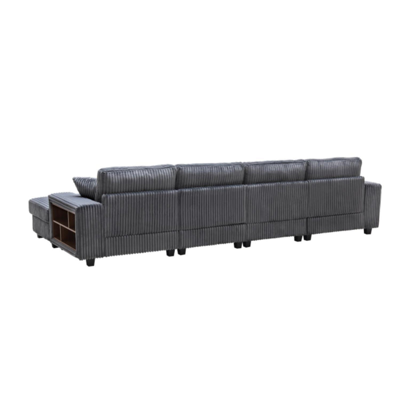 U-Shaped Convertible Sofa, 4 Seater Large Living Room Lounge