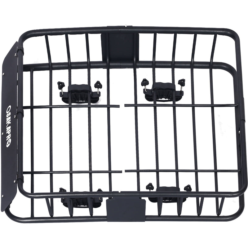 Motoring Rooftop Cargo Carrier Basket Steel, Universal Fit Roof Rack