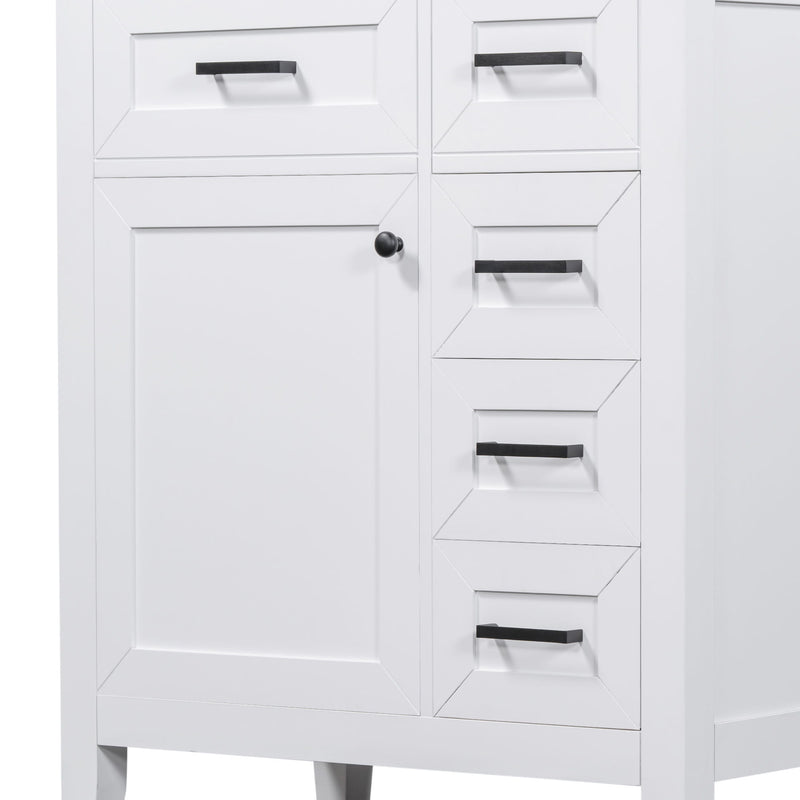 Modern Bathroom Vanity With Sink Combo, 3 Drawers