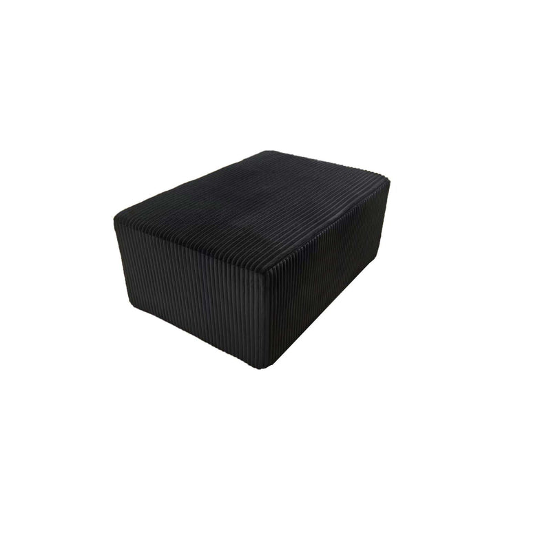 Upholstered Ottoman, Lounge Furniture - Black