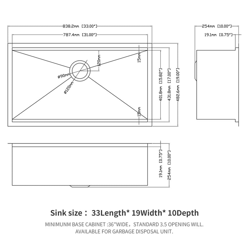 Premium Single Bowl Undermount Workstation Kitchen Sink With Accessories, Finish, 16 Gauge Stainless Steel - Brushed Nickel